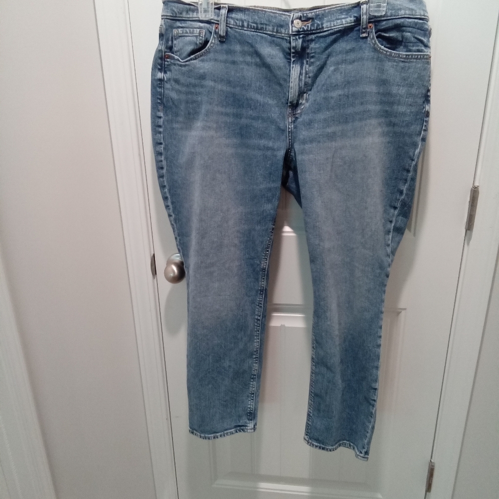 Old Navy Plus Sz 18 Boyfriend Mid Rise Straight Leg Classic Denim Jeans